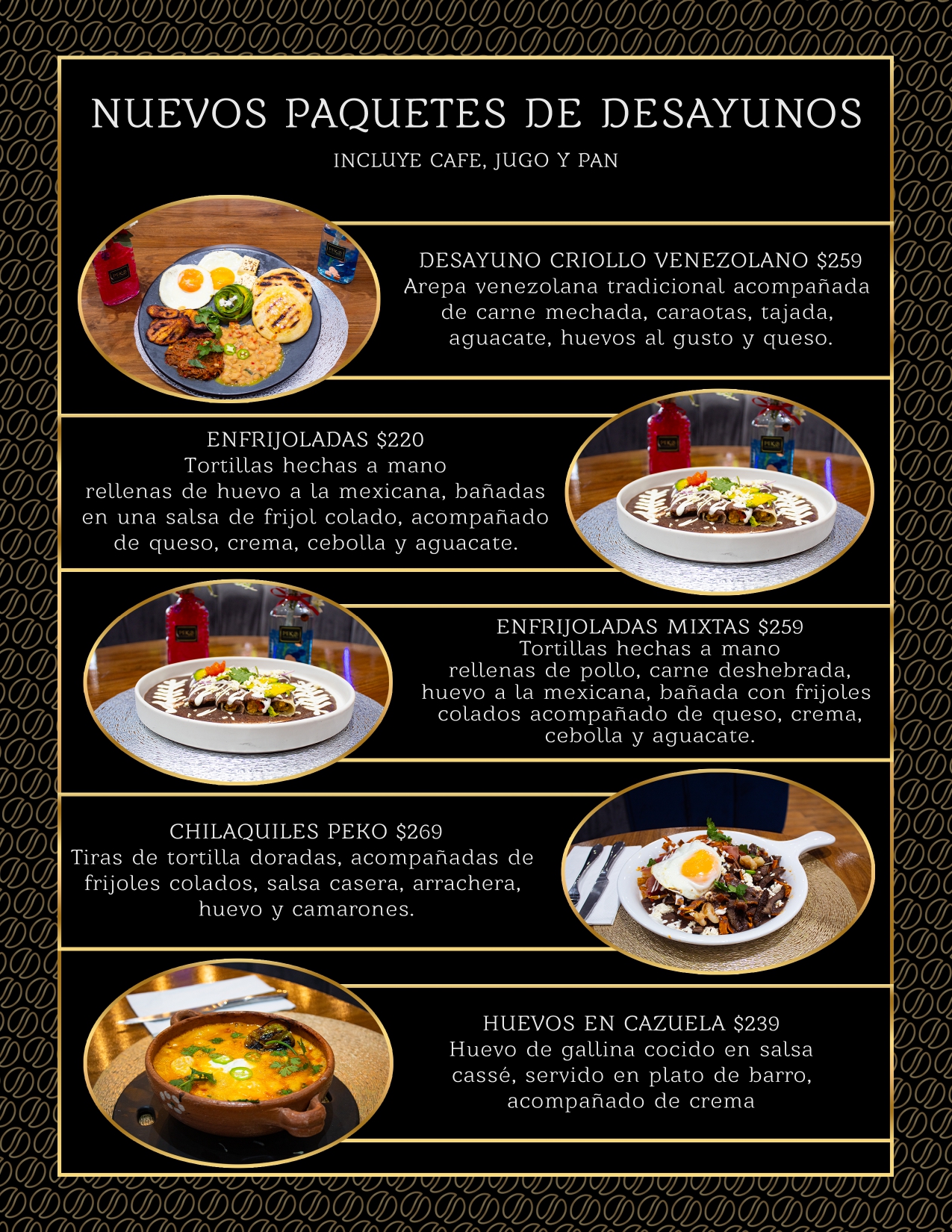 Paquete Desayunos